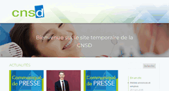 Desktop Screenshot of cnsd.fr